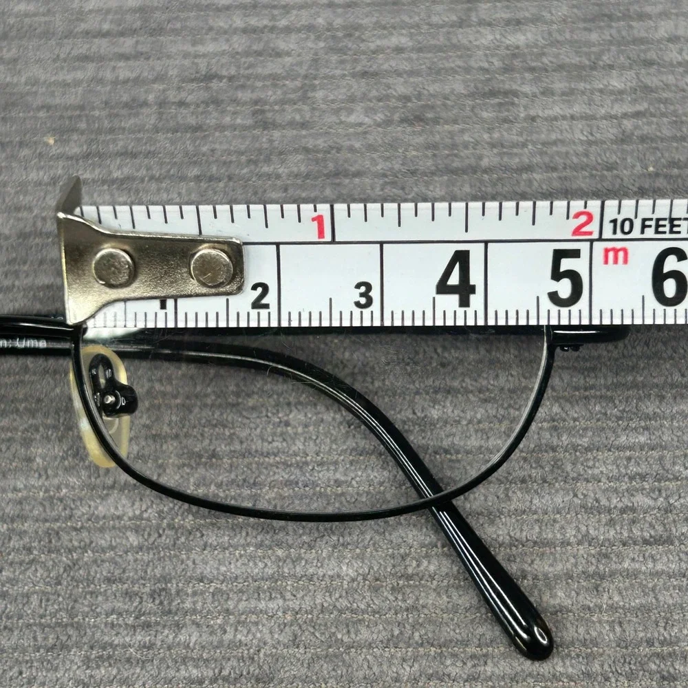 Calliope Collection Uma Black Oval Metal Y2k Eyeglass Frames 48-20-135